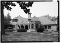 General view of front façade from the southeast