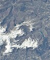 Visso, Monti Sibillini (Monte Bove), English: photo from above, mountains, Ussita valley, Monte Bove, Lago di Fiastra.