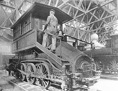 Baltimore & Ohio Camelback locomotive.