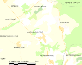 Mapa obce La Neuville-au-Pont