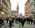 Blick von der Georgstraße zur Stadtkirche 2005