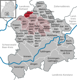 Kaart van Frittlingen