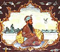 Fresco of Guru Ram Das from Baoli Sahib, Goindwal.