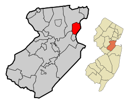 Poloha Perth Amboy v rámci štátu USA New Jersey a v rámci Middlesex County