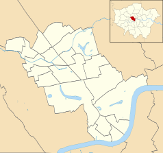 Mapa konturowa City of Westminster, po prawej znajduje się punkt z opisem „Strand”