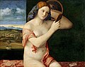 Dama s ogledalom, 1515., ulje na platnu.