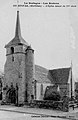 L'église Saint-Mériadec de Stival, qui date du XVe siècle (carte postale, vers 1940).