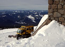 Snowcat for people transportation at Silcox Hut, Oregon.