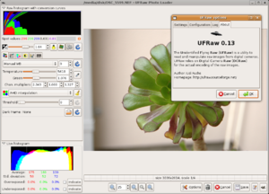 Captura de UFRaw v. 0.13