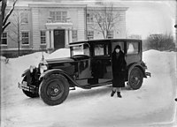 Packard 1926 på Östra Allégatan i Brunnsparken i Helsingfors.