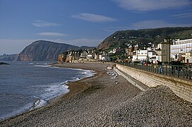 Sidmouth Esplanade looking west