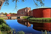 Malmöhus. Med den Nordvästra postejen i förgrunden och den Nordöstra i bakgrunden.