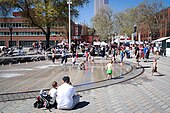 Bill Naito Fountain & Portland Saturday Market