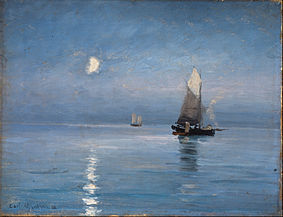 Fishing Cutters in the Moonlight