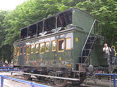 French railway car Voiture Ouest à impériale, 1891.