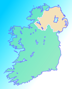 Localização de Youghal na Irlanda