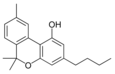 Chemical structure of cannabinol-C4