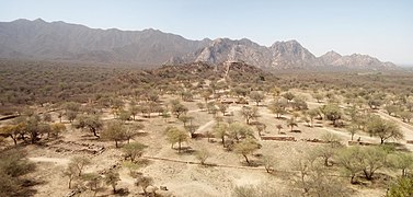 El Shincal de Quimivil desde el Cerro Aterrazado occidental