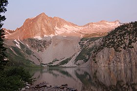 Vue du pic Hagerman (à gauche) et de la montagne Snowmass (à droite).