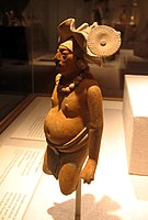 Figura del xacimientu de la islla de Jaina. Cultura maya, 650–800