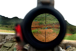 A sniper scope