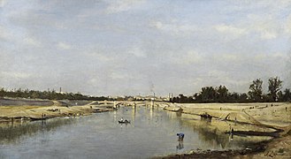 Le Pont de l'Alma, vers 1860, Stanislas Lépine, National Gallery of Scotland.