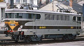 BB 9470 1500V dc loco at Lyon-Perrache