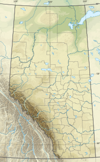 Map showing the location of Red Lodge Provincial Park