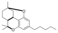 Hemijska struktura CBT-tipa ciklizacije kanabinoida.