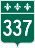 Route 337 marker