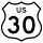 U.S. Route 30 Bypass marker