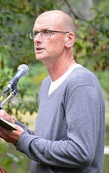 Bergen at the Eden Mills Writers Festival in 2013