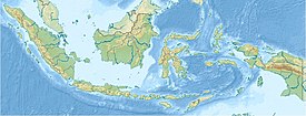 Isla de Makian ubicada en Indonesia