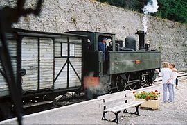 La E.327 en service sur le Train des Pignes.