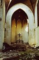 Neo-Gothic chapel in ruins