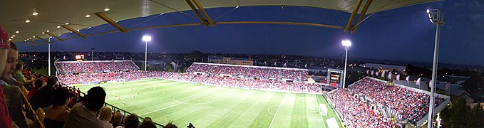 Hindmarsh Stadium hosts Adelaide United.