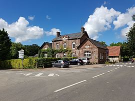 The town hall and school in La Gaillarde