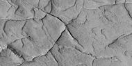 Close-up of ridge network, as seen by HiRISE under HiWish program This is an enlargement of a previous image.