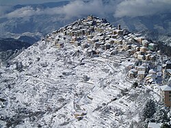 Bajardo under the January snow.