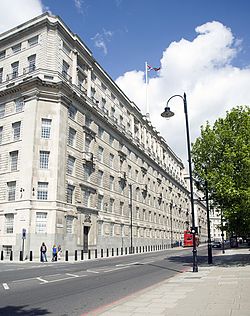 View of Thames House from Millbank.