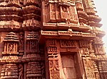 Brahmeswar temple with its minar shrines in the compound