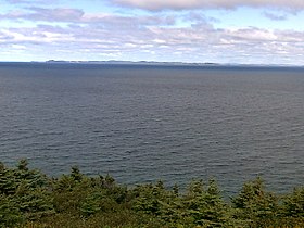 Vue lointaine de l'île Brunette