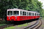 Steuerwagen und Triebwagen der Schwabenbergbahn in Budapest