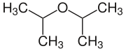 Strukturformel von Diisopropylether