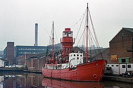 LV89 lightvessel moored in Norwich