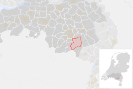 Locatie van de gemeente Heeze-Leende (gemeentegrenzen CBS 2016)