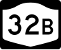 New York State Route 32B marker