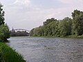 English: Odra River in Glogow Polski: Odra na wysokości Starego Miasta (widok w kierunku zachodnim)