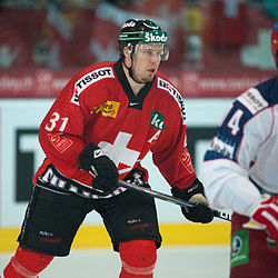 Seger Euro Hockey Challengen ottelussa Venäjää vastaan huhtikuussa 2011.