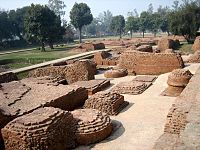 Stupa ruins in Kushinagar